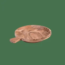CASA ACACIA CHIC Assiette Creuse Avec Manche Naturel