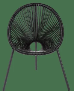 Enfant CASA ACAPULCO Chaise Pour Enfants Noir