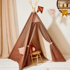 Enfant CASA ADVENTURE Tente Pour Enfants Brun