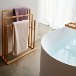 CASA BAMBOO Porte-serviettes Naturel