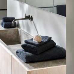 CASA B-LUX Gants De Toilette Set De 2 Gris