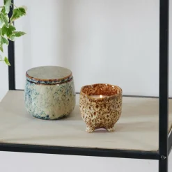 CASA CERAMIC Bougie En Pot Brun