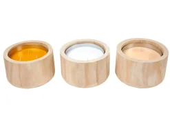 CASA CITRONELLA WOOD Bougie De Jardin Blanc