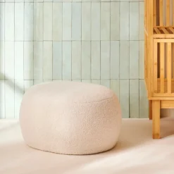 CASA COCO Pouf Blanc