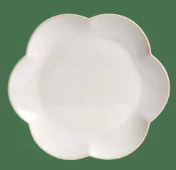 CASA DAHLIA FLOWER Assiette Blanc