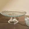 CASA DAHLITA Plat à Gâteau Transparent