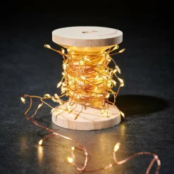 CASA ELLI Guirlande Lumineuse Avec 100 LEDS Cluster Cuivre