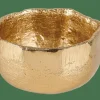 CASA ERBA Support Bougie Chauffe-plat Doré