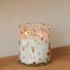 CASA ESCAPE WORLD OF GOA Bougie Parfumée Dans Un Verre Blanc, Doré, Multicolore