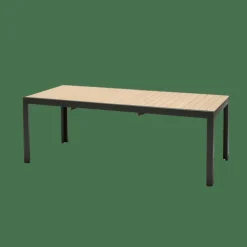 CASA ETHAN Table Extensible Noir, Naturel