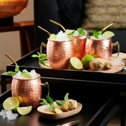 CASA FANCY Pailles à Cocktail Avec Brosse Argent