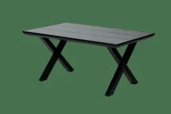 CASA FORMAX Table De Jardin Avec Pieds X Noir/blanc