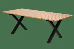 CASA FORMAX Table De Jardin Avec Pieds Natural/noir