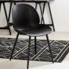 CASA FREYA Chaise De Salle à Manger Noir