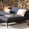 CASA HANNA Chaise Longue Teck Noir