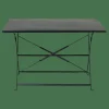 CASA IMPERIAL Table Pliante Rectangulaire Noir