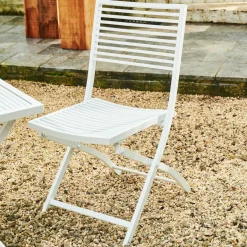 CASA JESSE Ensemble Bistrot Rectangulaire Blanc