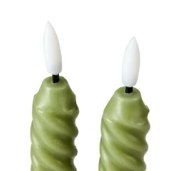 CASA LED Bougie Dîner Led Vert