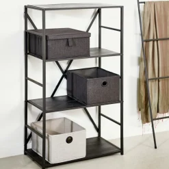 CASA LINOLUX Boîte De Rangement Avec Fermeture éclair Beige