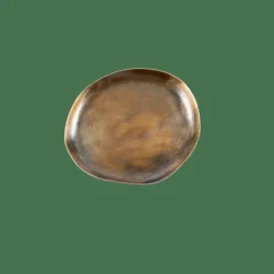CASA OVALS Plat De Présentation Doré
