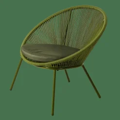 CASA PAPAYO Chaise Lounge Avec Coussin Vert