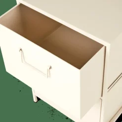 CASA PHARMA Armoire à 2 Tiroirs Sable