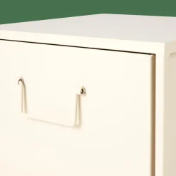 CASA PHARMA Armoire à 2 Tiroirs Sable