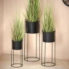 CASA PLUTO Pot De Fleurs Noir