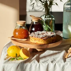 CASA PURE LUXURY Support à Cake Naturel