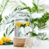 CASA PURI Réservoir à Boisson Avec Robinet 5,5 L Transparent