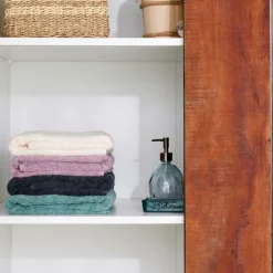 CASA RECYCLE Drap De Bain Mauve