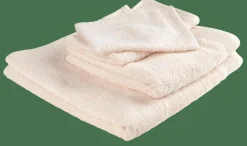 CASA RECYCLE Gants De Toilette Set De 2 Crème