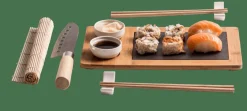 CASA SAMOURAI Set à Sushi 10 Pièces Naturel