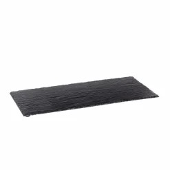 CASA SLATE Assiette Noir