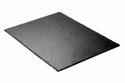 CASA SLATE Assiette Noir