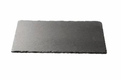 CASA SLATE Assiette Noir