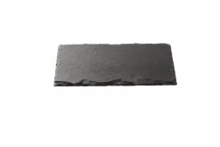 CASA SLATE Assiette Noir