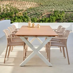 CASA TEAK LUXE Chaise Longue Naturel