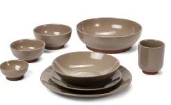 CASA TERRA Assiette Taupe