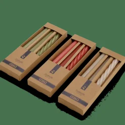 CASA TRIO Set De 3 Bougies Gris