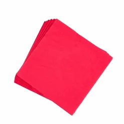CASA UNI Set De 20 Serviettes Rouge