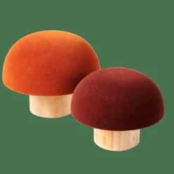 CASA VELVET Champignon Naturel, Bordeaux, Multicolore