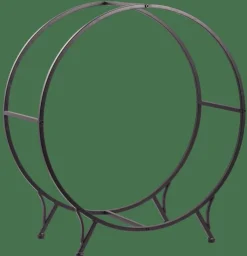 CASA WHEEL Étagère Pour Bois Noir