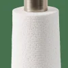 CASA WHITE ELEGANCE Distributeur De Savon Blanc, Argent