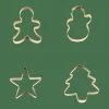 CASA X-MAS GOLD Emporte-pièces Set De 4 Doré
